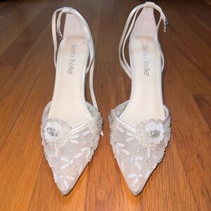 Bella Belle Norah Shoes Ivory Size US 7
